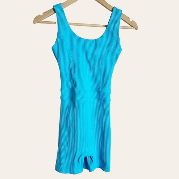 Year of Ours Johanna Rib Pisces Blue Onesie Romper Size XS - Picture 3 of 8
